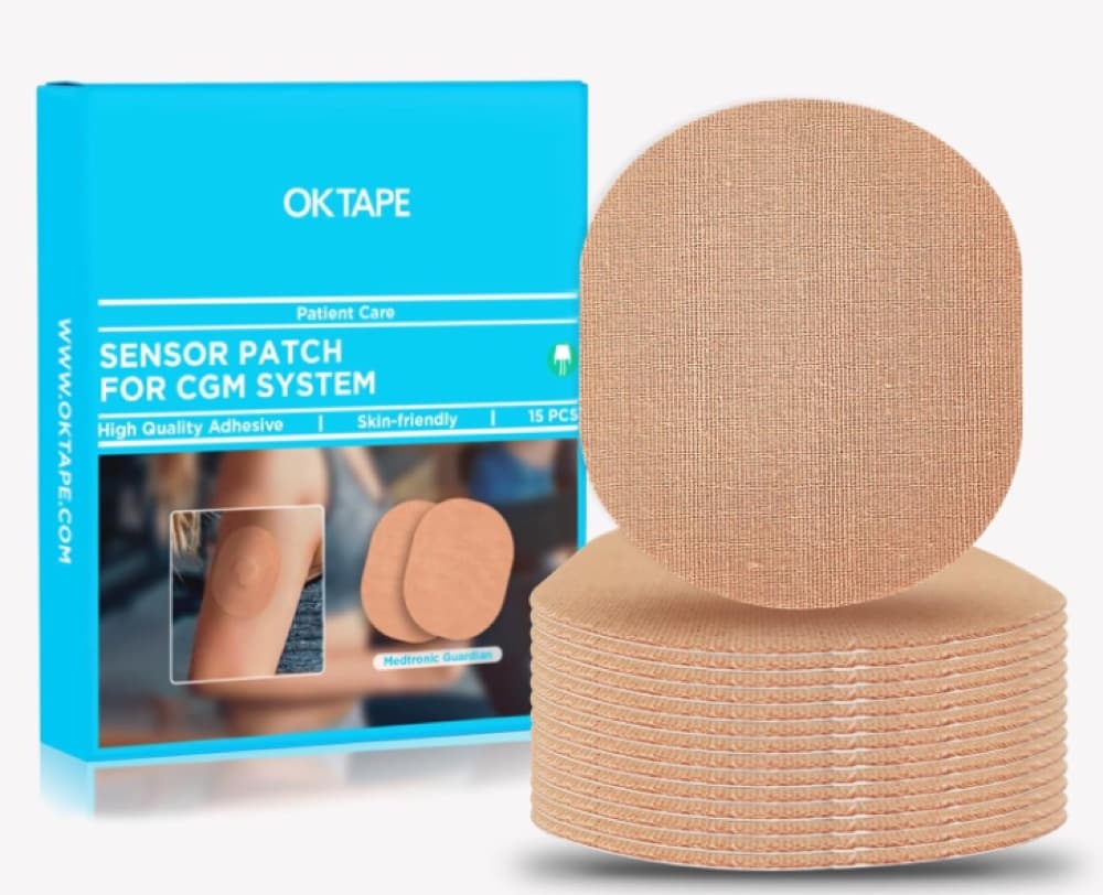 Hautfarbene Sensor-Fixierpflaster für CGM-Systeme